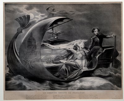 De laatste terugkeer van Napoleon. Allegorische voorstelling van de overbrenging van de overblijfselen van Keizer Napoleon, bijgewoond door Francois Ferdinand d