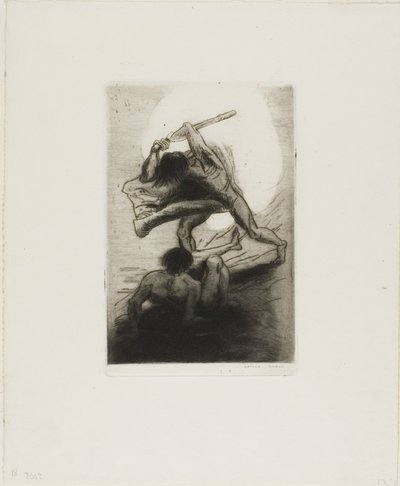 Kaïn en Abel door Odilon Redon