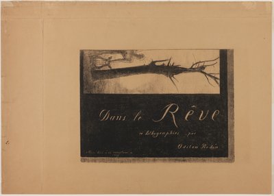 Cover-Frontispice, uit In dromen door Odilon Redon