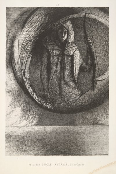 En daar beneden door Odilon Redon