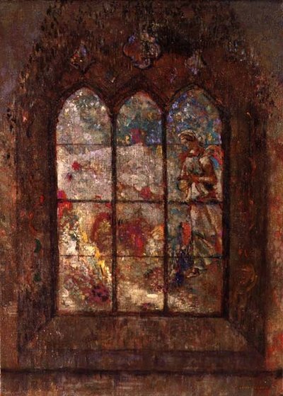 Gothische verschijning door Odilon Redon