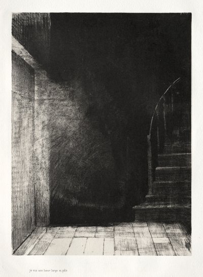 Ik Zag een Flits van Licht, Groot en Bleek door Odilon Redon