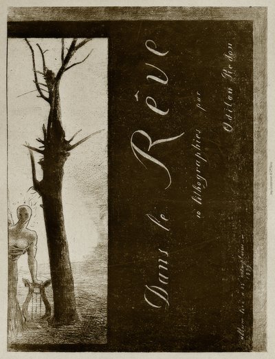 In de droom door Odilon Redon