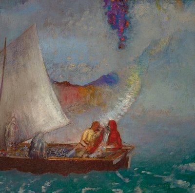 Het grijze zeil door Odilon Redon