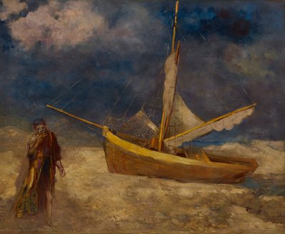 De vervreemde visser door Odilon Redon
