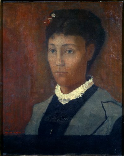Madame Odilon door Odilon Redon