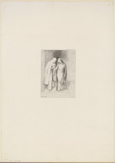 Mystiek gesprek door Odilon Redon