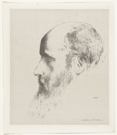 Portret van Edouard Vuillard door Odilon Redon