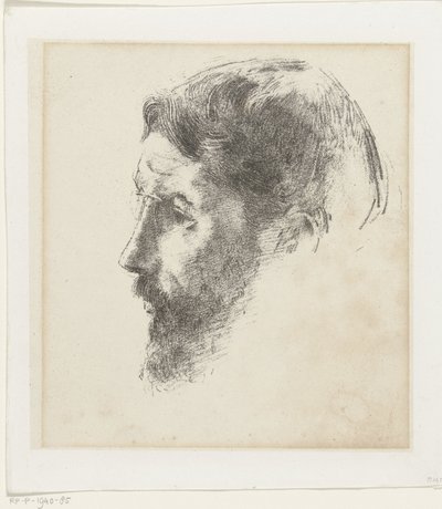 Portret van Pierre Bonnard door Odilon Redon