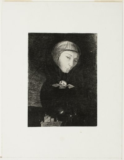 Trieste beklimming, plaat negen uit In Dreams door Odilon Redon