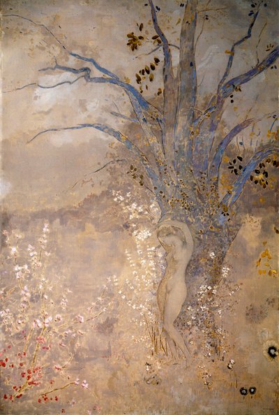 Lente, c1910 door Odilon Redon