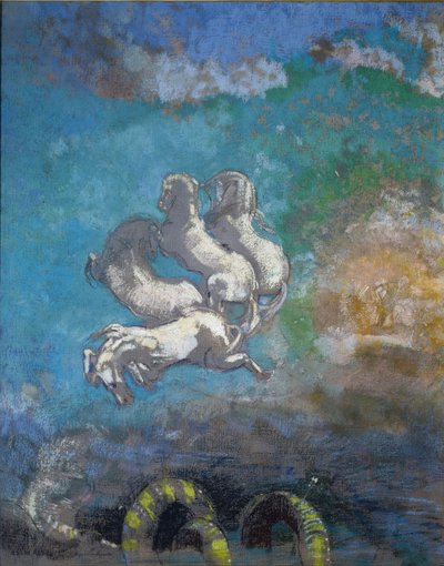 De wagen van Apollo door Odilon Redon