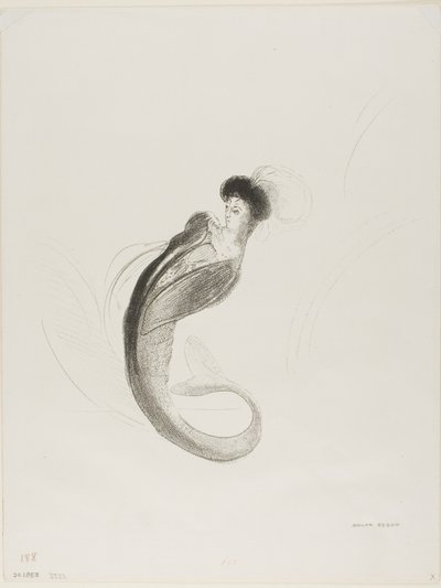 Ongenoemde proeflithografie door Odilon Redon