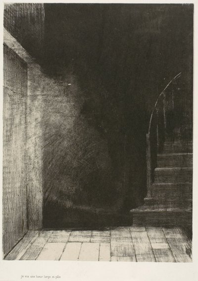 We zagen allebei een groot bleek licht, plaat 2 van 6 door Odilon Redon