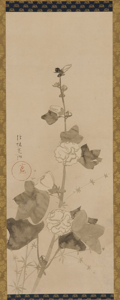 Stokrozen door Ogata Korin