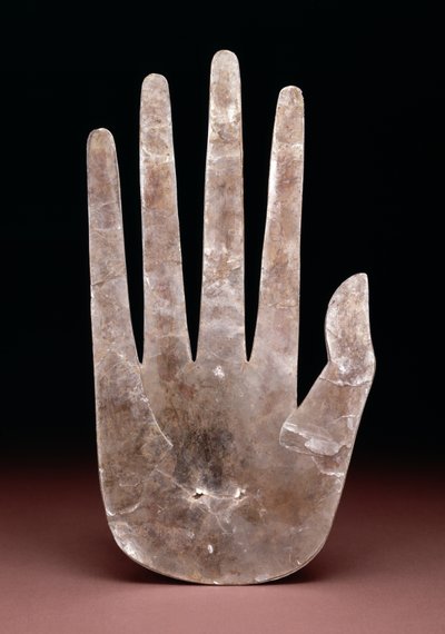 Handvormige Uitknipsel, 200 v.Chr.-400 n.Chr. (mica) door Ohio Hopewell culture