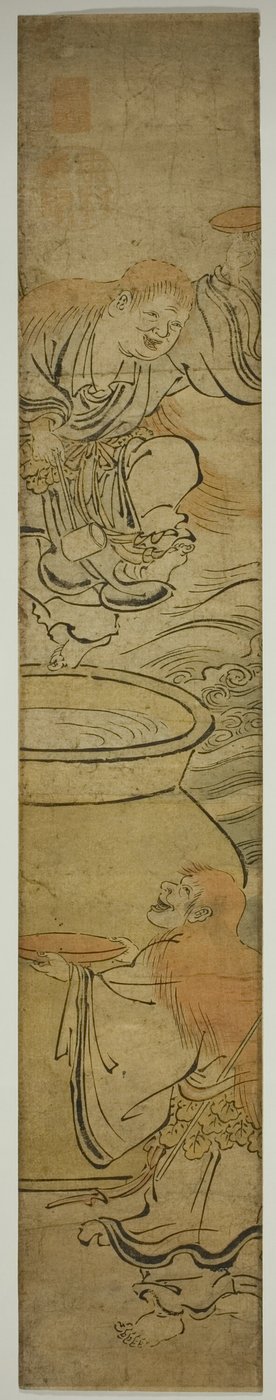 Dronken kabouters (Shôjô) door Okumura Masanobu