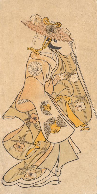 Acteur Sanjo Kantaro 1697-1763 als een vrouw, ca. 1730 door Okumura Toshinobu