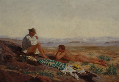Na het baden door Olaf Isaachsen