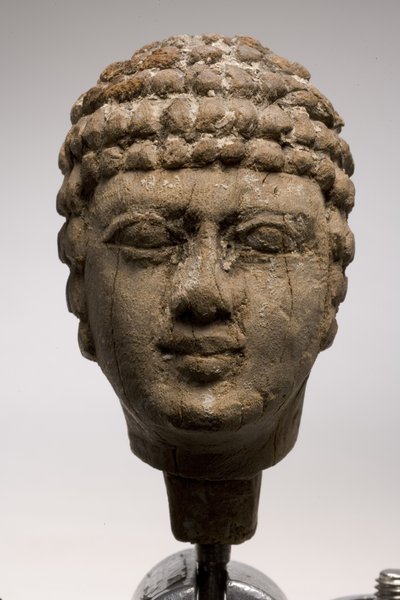 Hoofd van een man (hout) door Old Kingdom Egyptian
