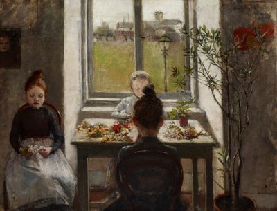 Bloemenmeisjes door Olga Boznanska