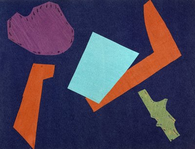 Universele Oorlog: Collagewerk door Olga Rosanova, januari 1916 door Olga Wladimirowna  Rosanowa
