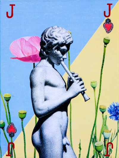 Fante, 2019 (gemengde techniek op doek) door Olivia Gozzano