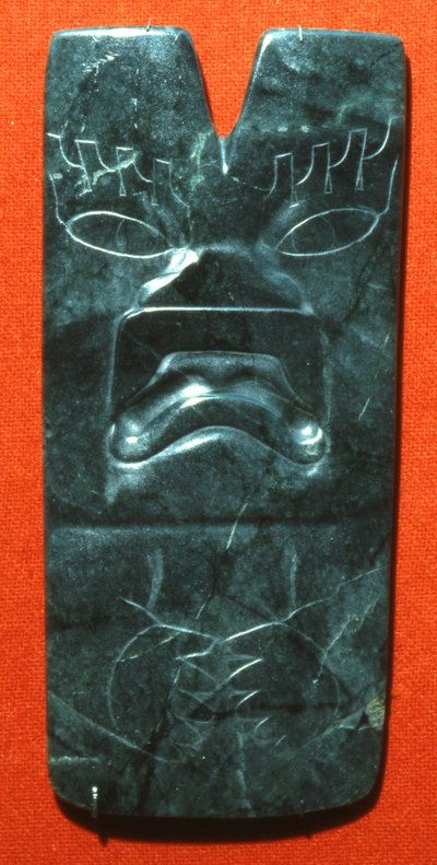 Hacha met het Gezicht van een Jaguar, Preklassieke Periode door Olmec