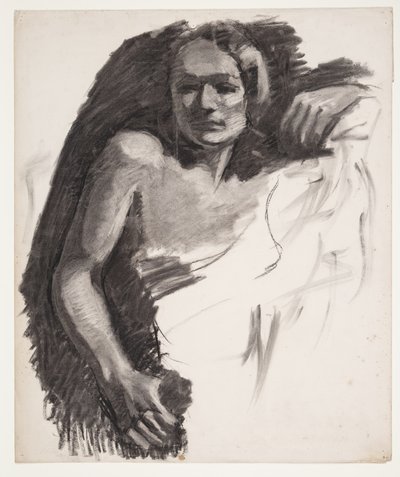 Vrouwelijk model door Oluf Hartmann