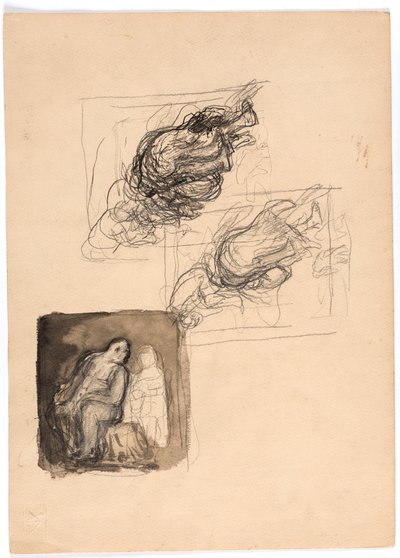 Drie compositiestudies door Oluf Hartmann
