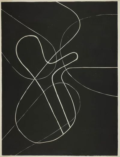 Improvisatie nr. 3: Lijn door Onchi Kôshirô