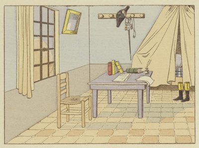 Als luitenant in Valence in 1785, stond Napoleon voor zonsopgang op door Onfray de Breville Job