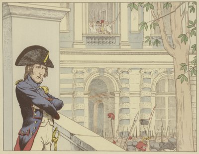 Napoleon ziet koning Lodewijk XVI voor de tweede keer, 20 juni 1792 door Onfray de Breville Job