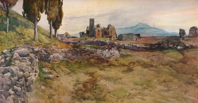 Op de Via Appia, 19e eeuw door Onorato Carlandi