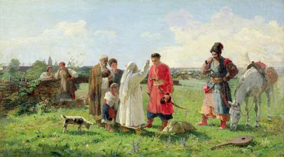 Op weg naar de Zaporozhian Host, 1889 door Opanas Georgievich Slastion