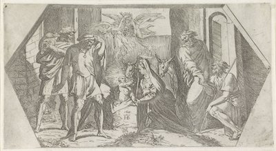 Aanbidding door de herders door Orazio Borgianni