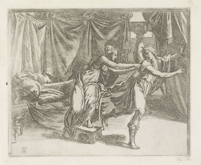 Jozef en de vrouw van Potifar door Orazio Borgianni