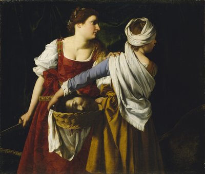 Judith en haar dienstmaagd met het hoofd van Holofernes door Orazio Gentileschi