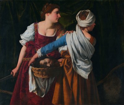 Judith en haar dienstmaagd met het hoofd van Holofernes door Orazio Gentileschi