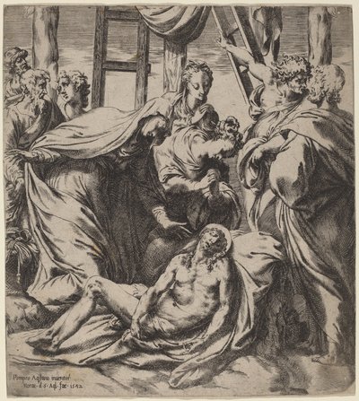 De kruisafneming door Orazio de Santis after Pompeo Cesura