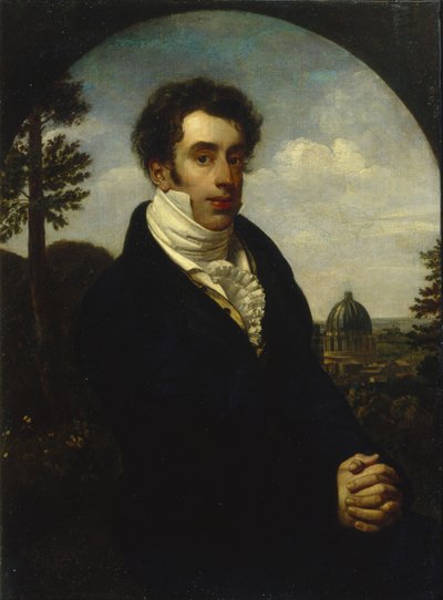 Portret van Prins Alexander Mikhailovich Golitsyn 1798-1858, 1819 door Orest Adamovich Kiprensky
