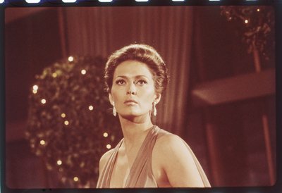 Faye Dunaway op de set van 
