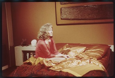 Faye Dunaway op de set van 