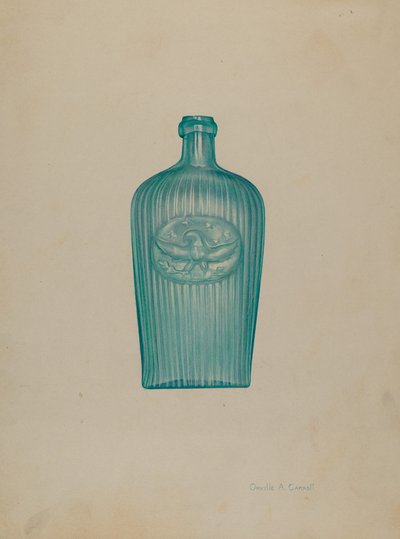 Glazen fles door Orville A. Carroll