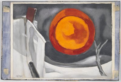De lamp van slaap door Oscar Bluemner