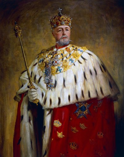 Portret van Oscar II door Oscar Gustaf Bjorck