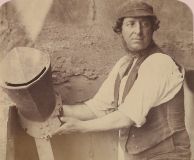 Man met Helm, 1858 door Oscar Gustav Rejlander