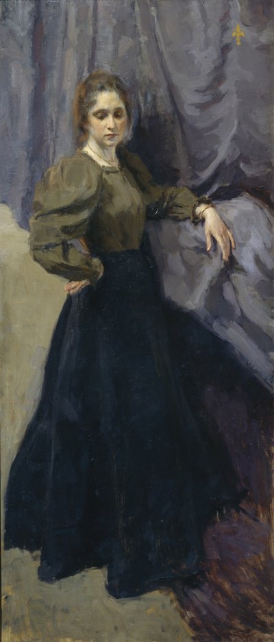 Portret van de schilder Yelizaveta Martynova door Osip Emmanuilovich Braz