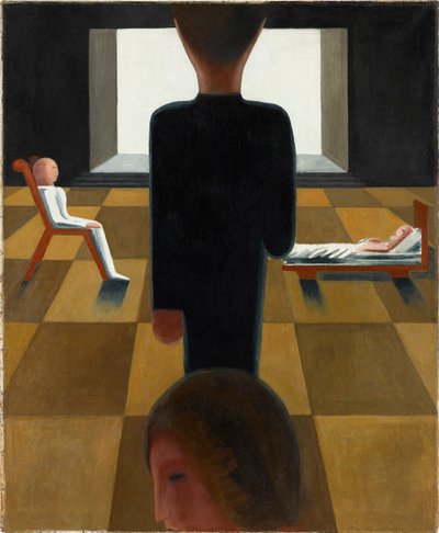 Rustkamer, 1925 door Oskar Schlemmer