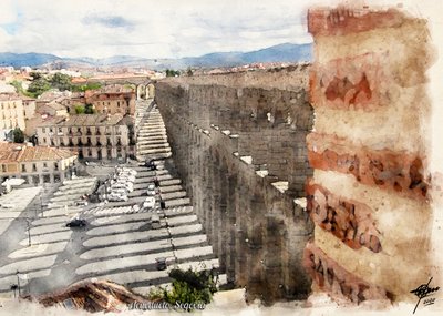 Segovia, de stad met het Romeinse aquaduct door Osvaldo Russo